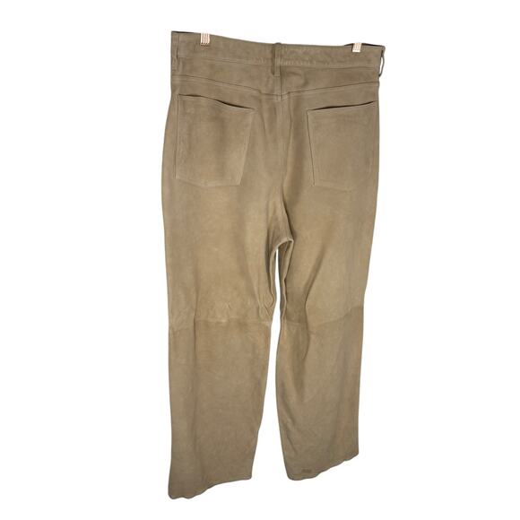Helsa Suede 5 Pocket Trouser Pants High Waisted Wide Leg Y2K Baggy Utility XL - Picture 10 of 12
